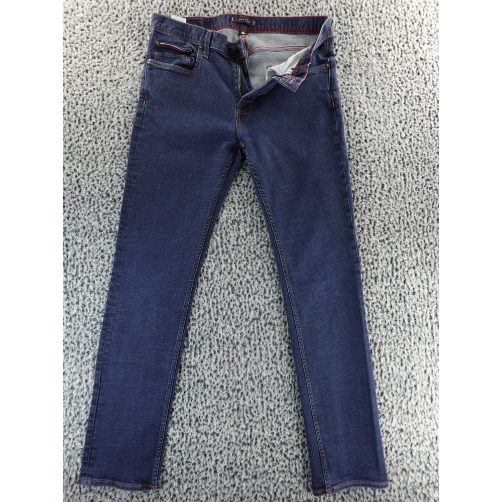 Tommy Hilfiger Men's Dark Wash Straight Leg Denim Jeans Size 34x34